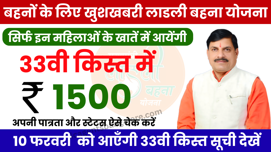 Ladli Behna Yojana 33 Installment Kab Aayegi